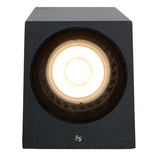 Lucide ZARO - Wandspot / Wandlamp Binnen/Buiten - 2xGU10 - IP65 - Zwart - detail 1